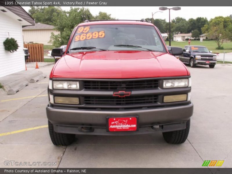 Victory Red / Pewter Gray 1995 Chevrolet Tahoe Sport 4x4