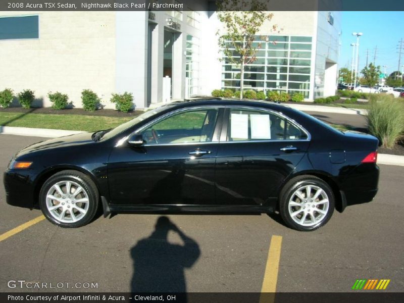 Nighthawk Black Pearl / Parchment 2008 Acura TSX Sedan