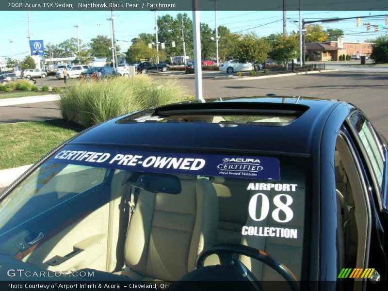 Nighthawk Black Pearl / Parchment 2008 Acura TSX Sedan