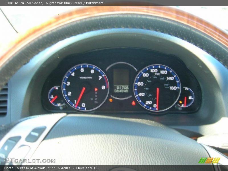 Nighthawk Black Pearl / Parchment 2008 Acura TSX Sedan