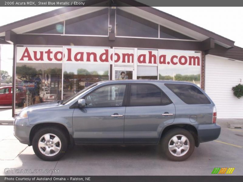 Steel Blue Metallic / Ebony 2006 Acura MDX