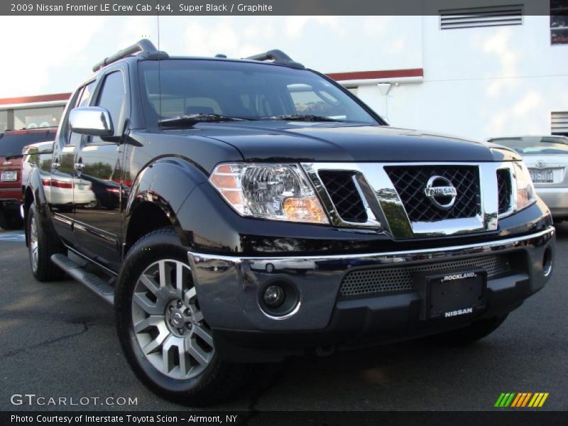 Super Black / Graphite 2009 Nissan Frontier LE Crew Cab 4x4