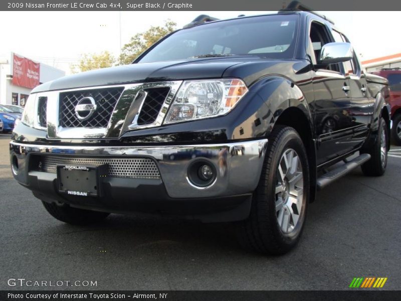 Super Black / Graphite 2009 Nissan Frontier LE Crew Cab 4x4