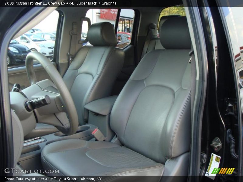 Super Black / Graphite 2009 Nissan Frontier LE Crew Cab 4x4