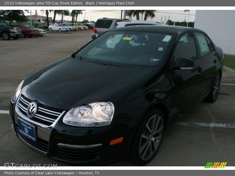 Black / Interlagos Plaid Cloth 2010 Volkswagen Jetta TDI Cup Street Edition