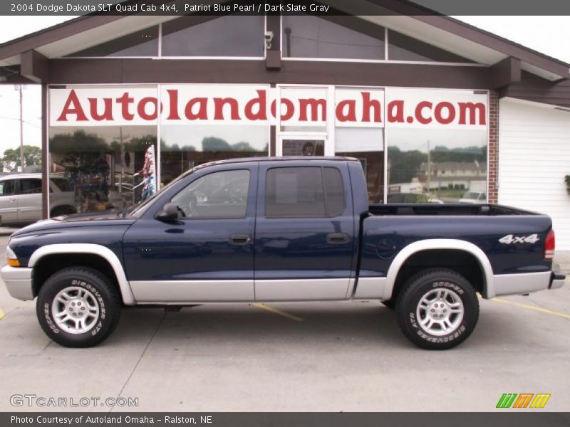 Patriot Blue Pearl / Dark Slate Gray 2004 Dodge Dakota SLT Quad Cab 4x4