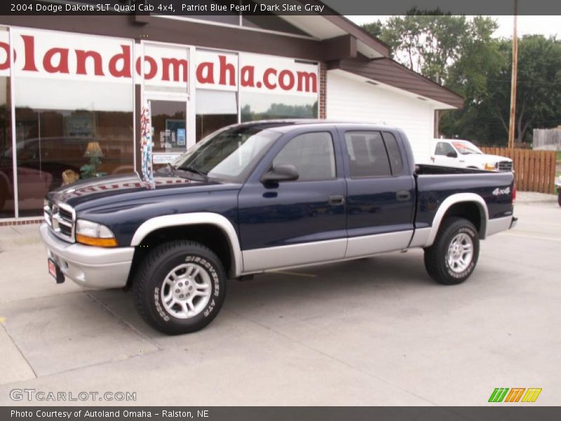 Patriot Blue Pearl / Dark Slate Gray 2004 Dodge Dakota SLT Quad Cab 4x4