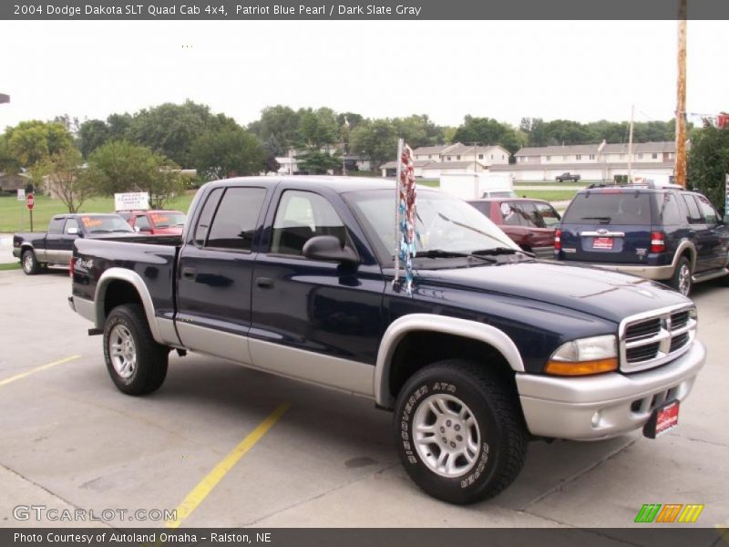 Patriot Blue Pearl / Dark Slate Gray 2004 Dodge Dakota SLT Quad Cab 4x4