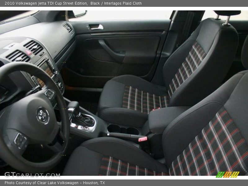 Black / Interlagos Plaid Cloth 2010 Volkswagen Jetta TDI Cup Street Edition