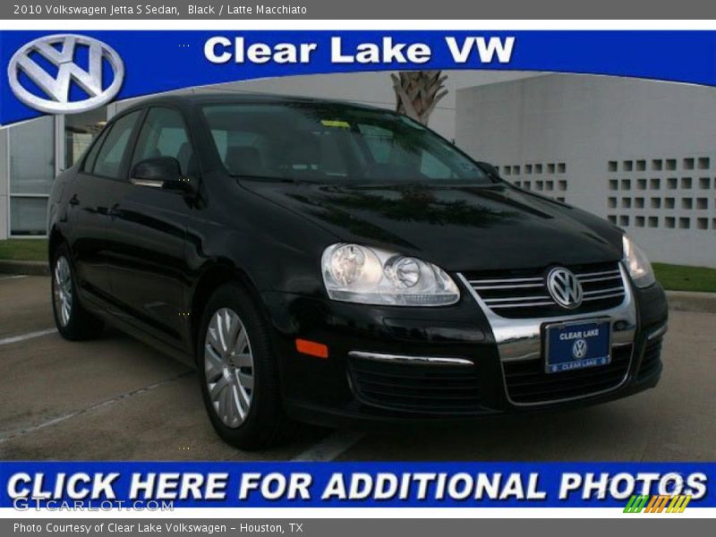 Black / Latte Macchiato 2010 Volkswagen Jetta S Sedan