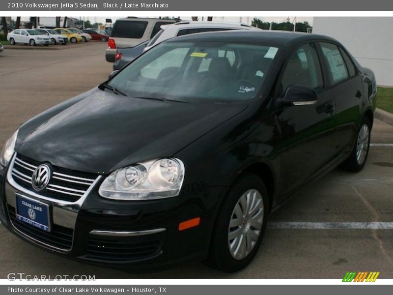 Black / Latte Macchiato 2010 Volkswagen Jetta S Sedan