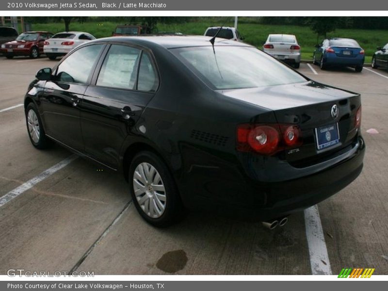 Black / Latte Macchiato 2010 Volkswagen Jetta S Sedan