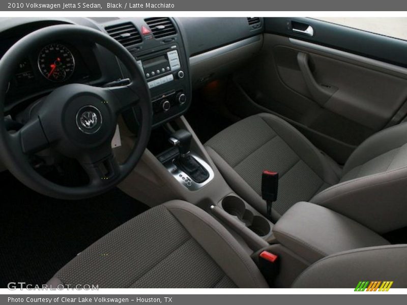Black / Latte Macchiato 2010 Volkswagen Jetta S Sedan