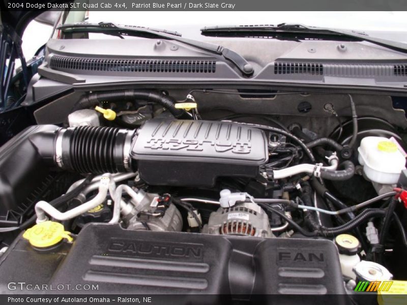 Patriot Blue Pearl / Dark Slate Gray 2004 Dodge Dakota SLT Quad Cab 4x4