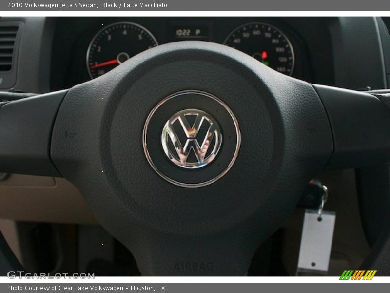 Black / Latte Macchiato 2010 Volkswagen Jetta S Sedan