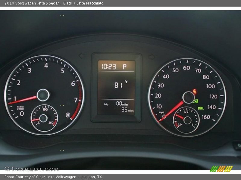 Black / Latte Macchiato 2010 Volkswagen Jetta S Sedan