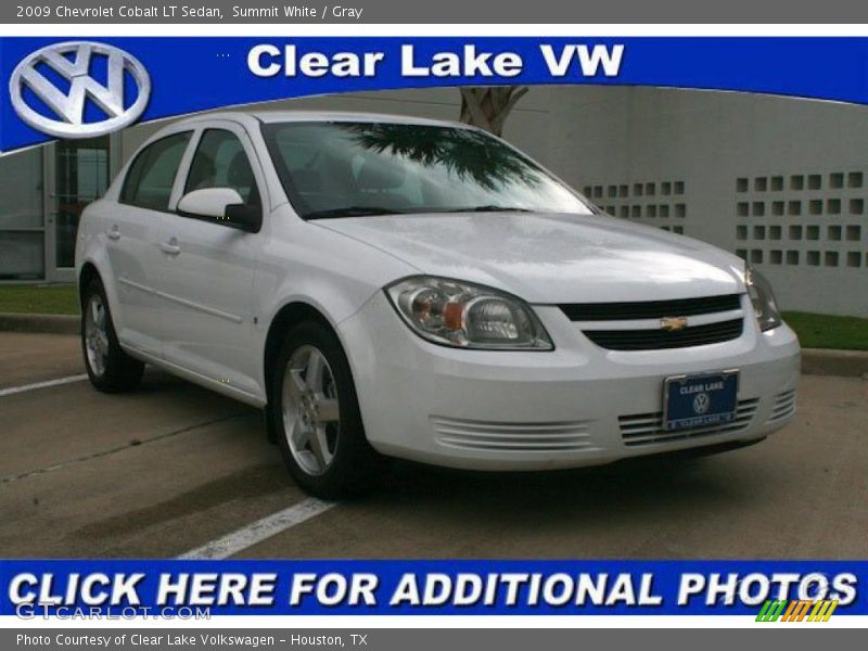 Summit White / Gray 2009 Chevrolet Cobalt LT Sedan