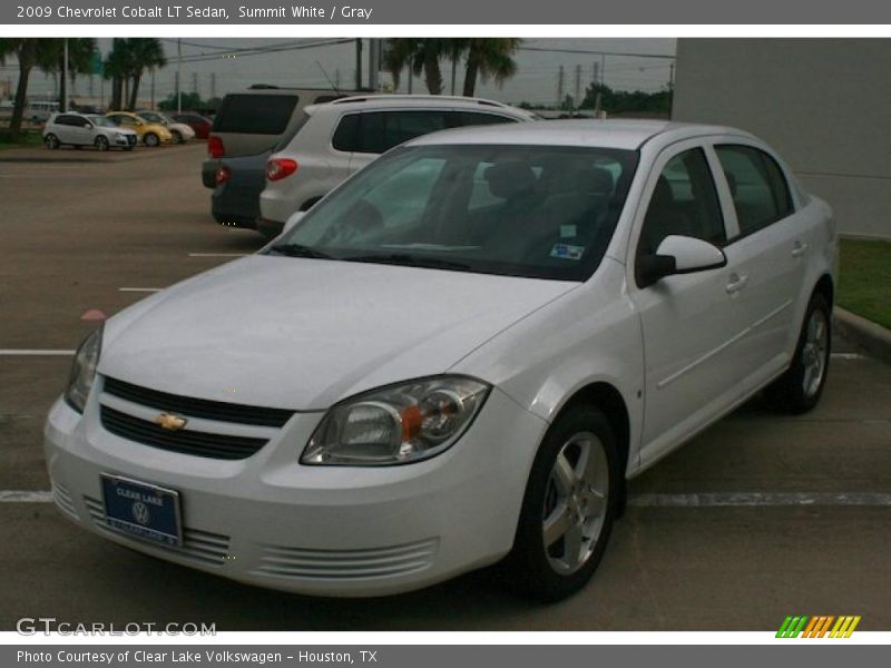 Summit White / Gray 2009 Chevrolet Cobalt LT Sedan