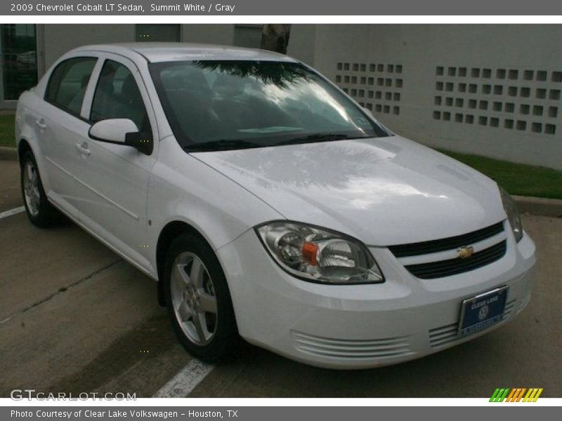 Summit White / Gray 2009 Chevrolet Cobalt LT Sedan