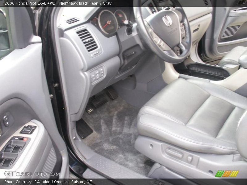 Nighthawk Black Pearl / Gray 2006 Honda Pilot EX-L 4WD