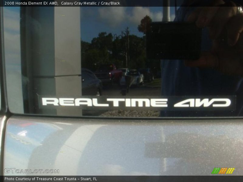 Galaxy Gray Metallic / Gray/Black 2008 Honda Element EX AWD