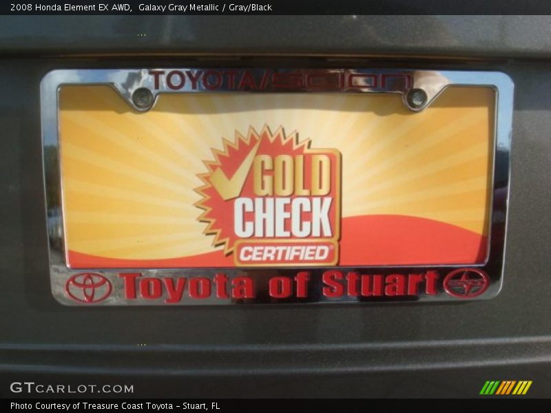 Galaxy Gray Metallic / Gray/Black 2008 Honda Element EX AWD