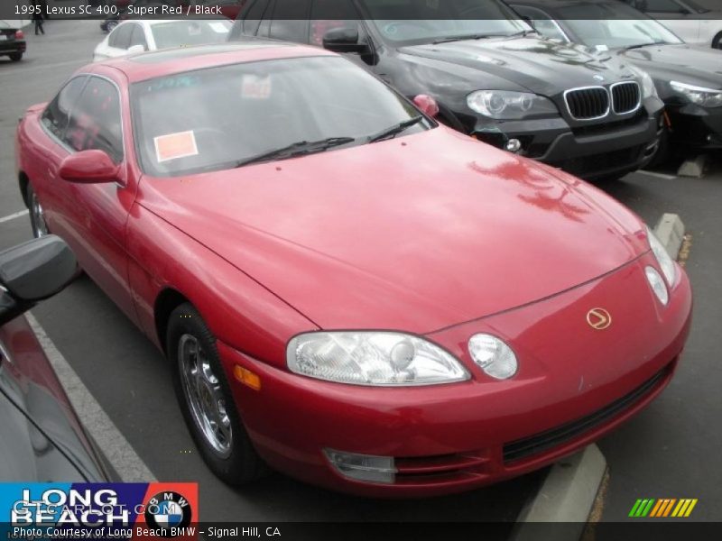 Super Red / Black 1995 Lexus SC 400