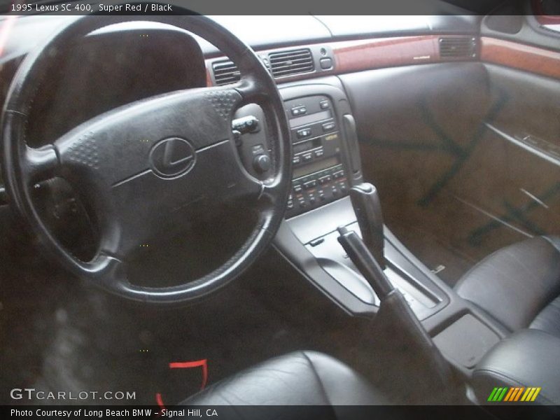 Super Red / Black 1995 Lexus SC 400