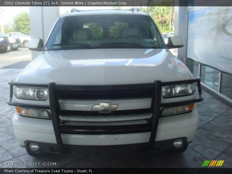 Summit White / Graphite/Medium Gray 2002 Chevrolet Tahoe Z71 4x4