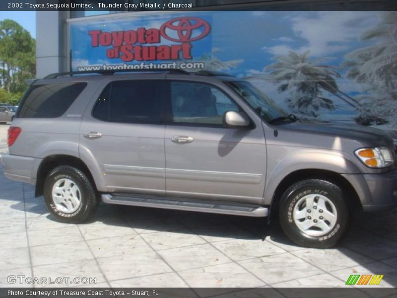 Thunder Gray Metallic / Charcoal 2002 Toyota Sequoia Limited