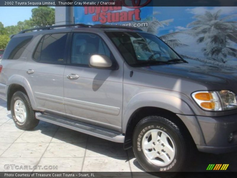 Thunder Gray Metallic / Charcoal 2002 Toyota Sequoia Limited