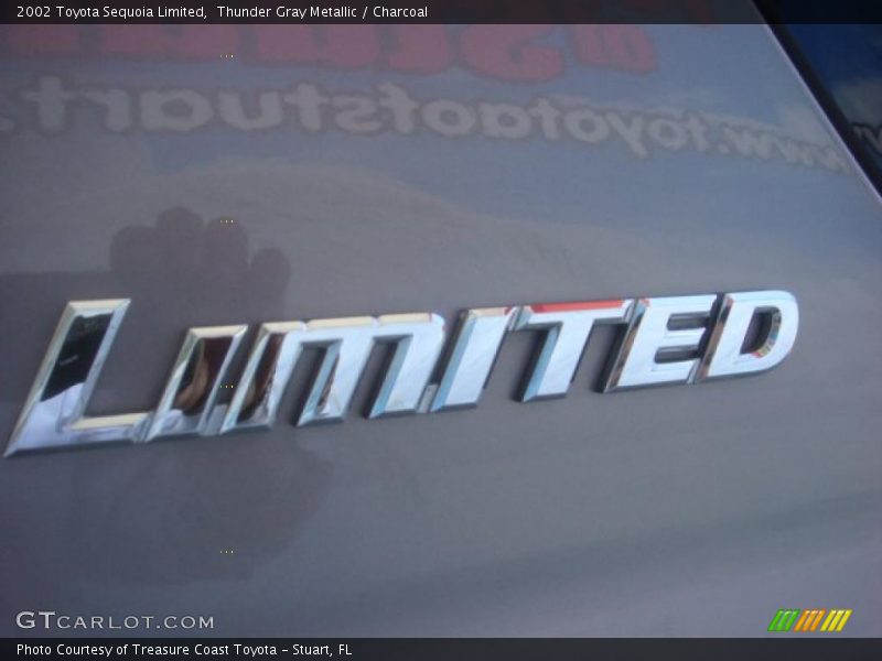 Thunder Gray Metallic / Charcoal 2002 Toyota Sequoia Limited