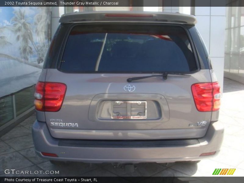 Thunder Gray Metallic / Charcoal 2002 Toyota Sequoia Limited