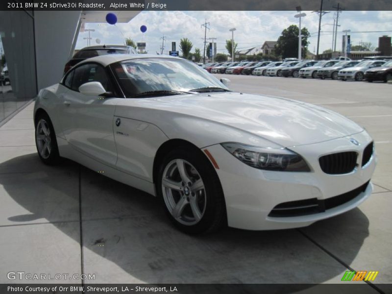 Alpine White / Beige 2011 BMW Z4 sDrive30i Roadster