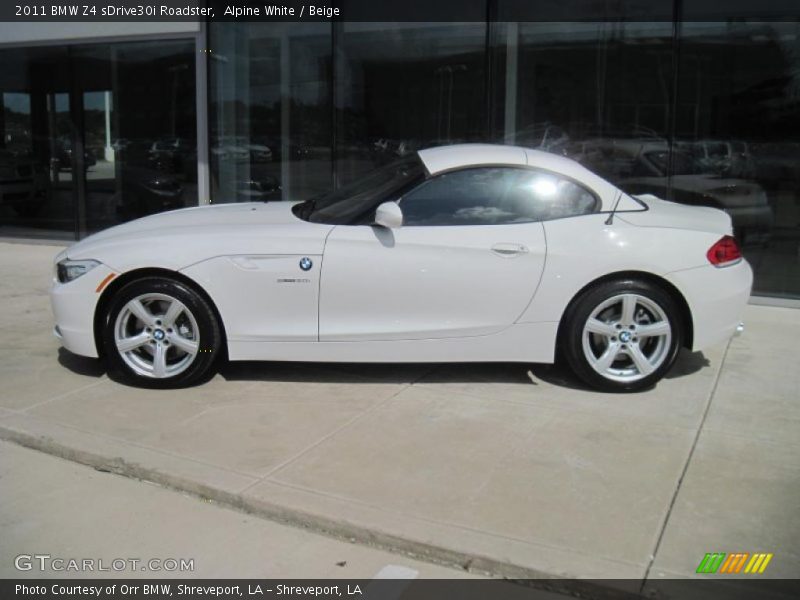 Alpine White / Beige 2011 BMW Z4 sDrive30i Roadster