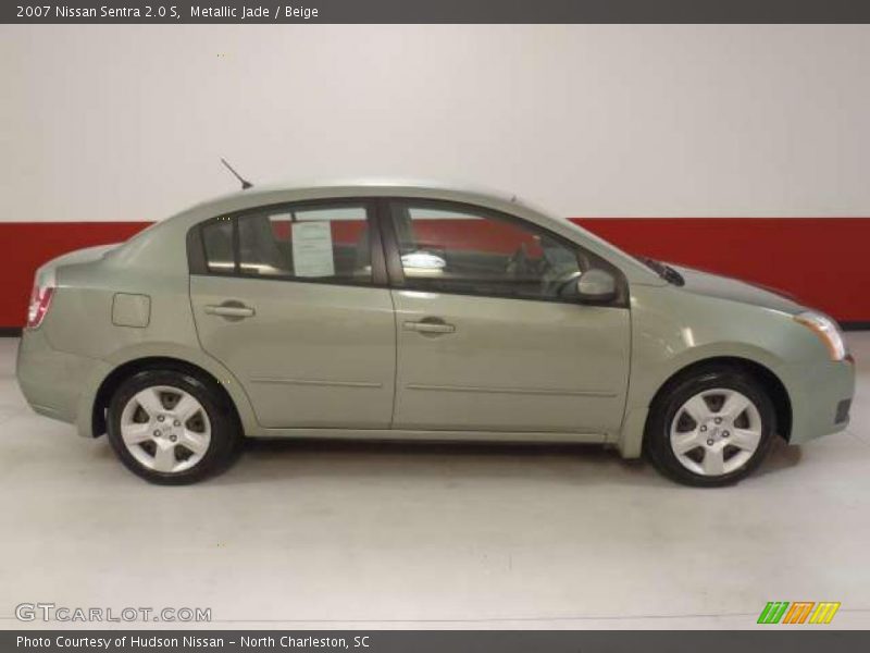 Metallic Jade / Beige 2007 Nissan Sentra 2.0 S