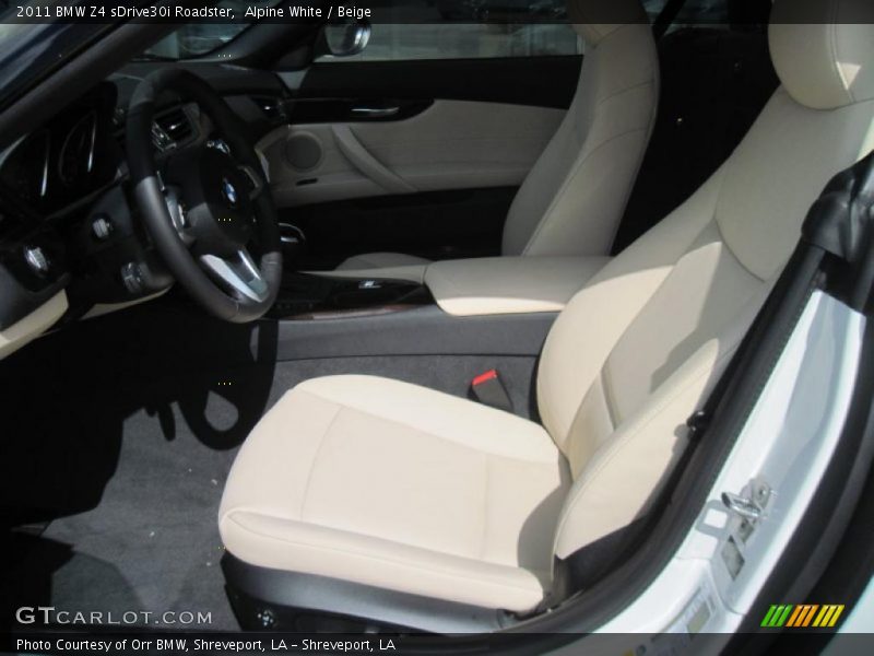 Alpine White / Beige 2011 BMW Z4 sDrive30i Roadster