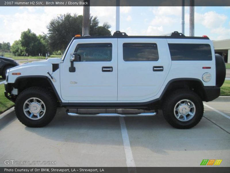 Birch White / Ebony Black 2007 Hummer H2 SUV
