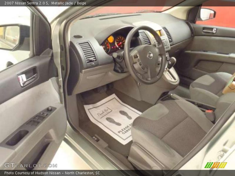 Metallic Jade / Beige 2007 Nissan Sentra 2.0 S