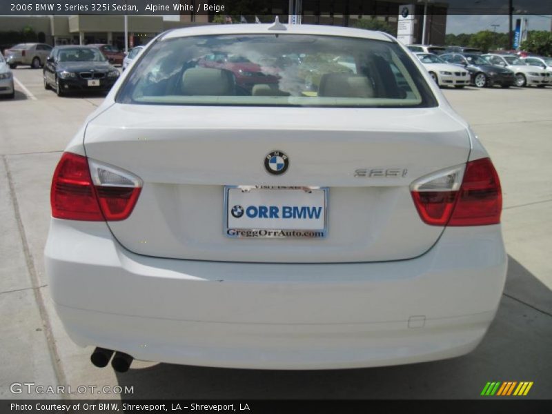 Alpine White / Beige 2006 BMW 3 Series 325i Sedan