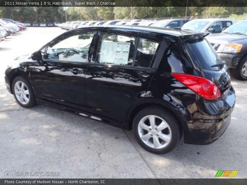 Super Black / Charcoal 2011 Nissan Versa 1.8 SL Hatchback