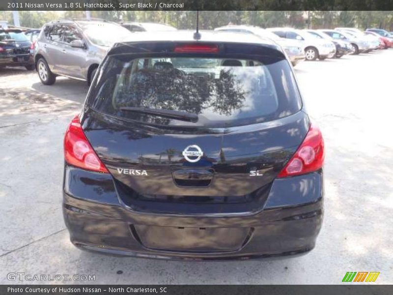 Super Black / Charcoal 2011 Nissan Versa 1.8 SL Hatchback