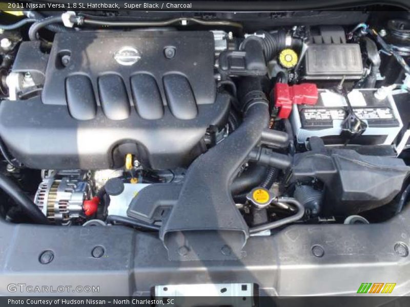 Super Black / Charcoal 2011 Nissan Versa 1.8 SL Hatchback