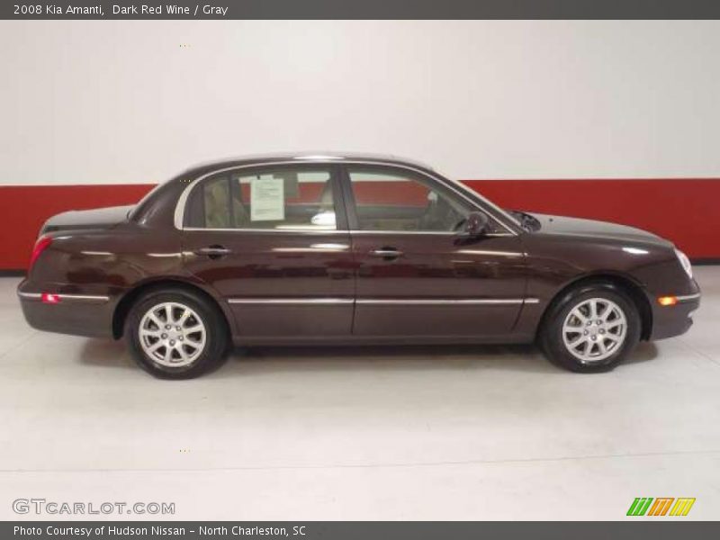 Dark Red Wine / Gray 2008 Kia Amanti