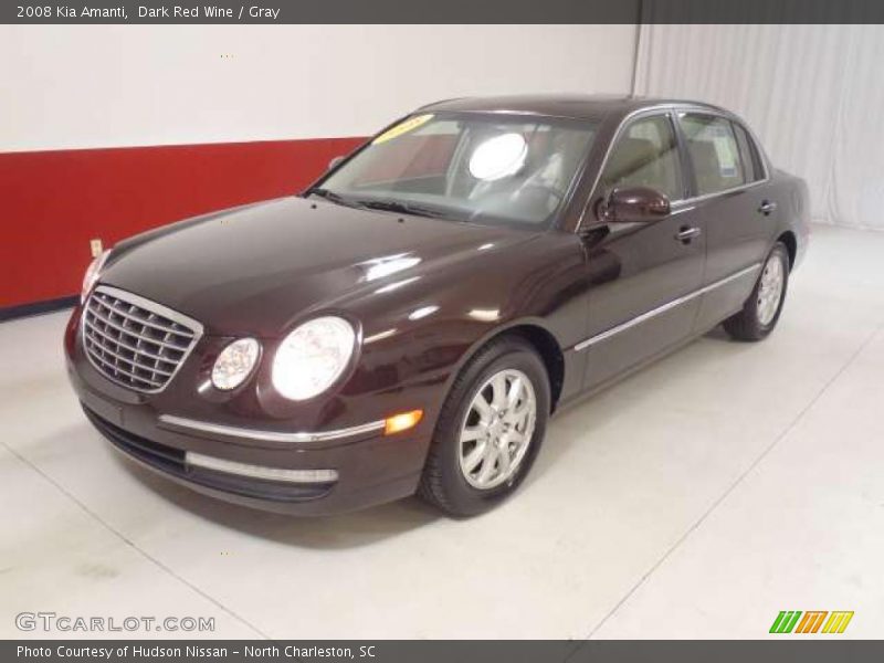 Dark Red Wine / Gray 2008 Kia Amanti