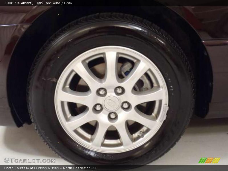 Dark Red Wine / Gray 2008 Kia Amanti