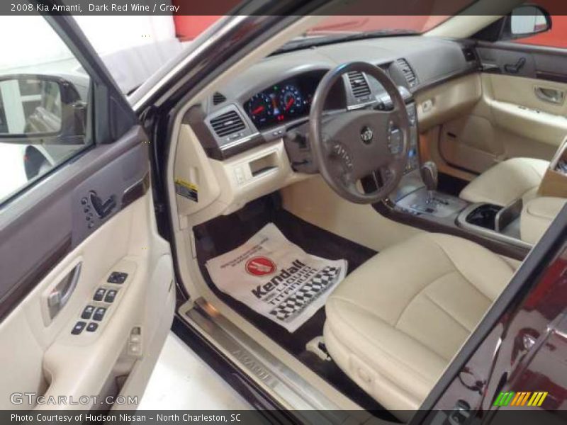 Dark Red Wine / Gray 2008 Kia Amanti