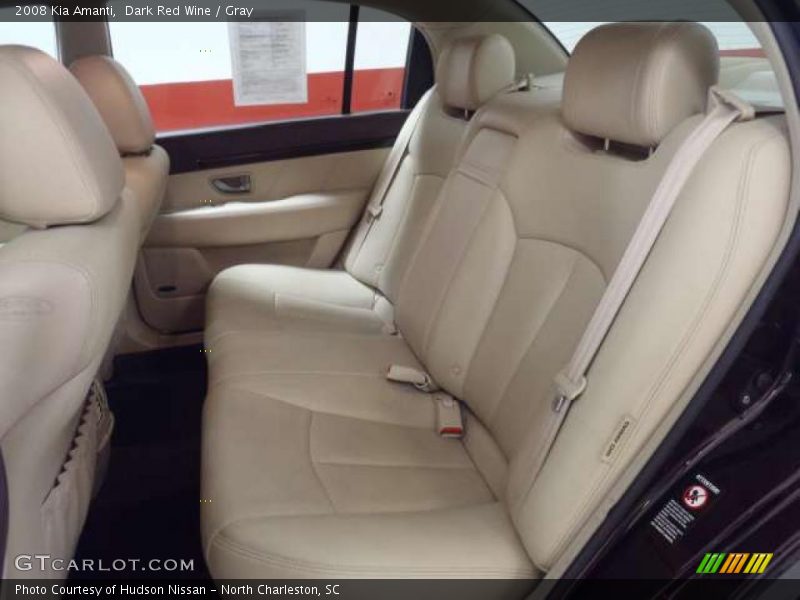 Dark Red Wine / Gray 2008 Kia Amanti