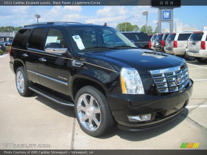 Black Raven / Cashmere/Cocoa 2011 Cadillac Escalade Luxury