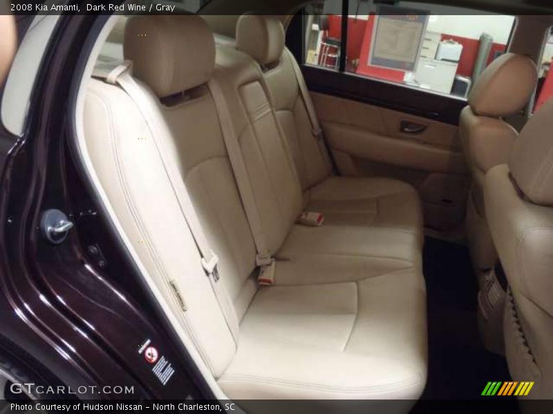 Dark Red Wine / Gray 2008 Kia Amanti